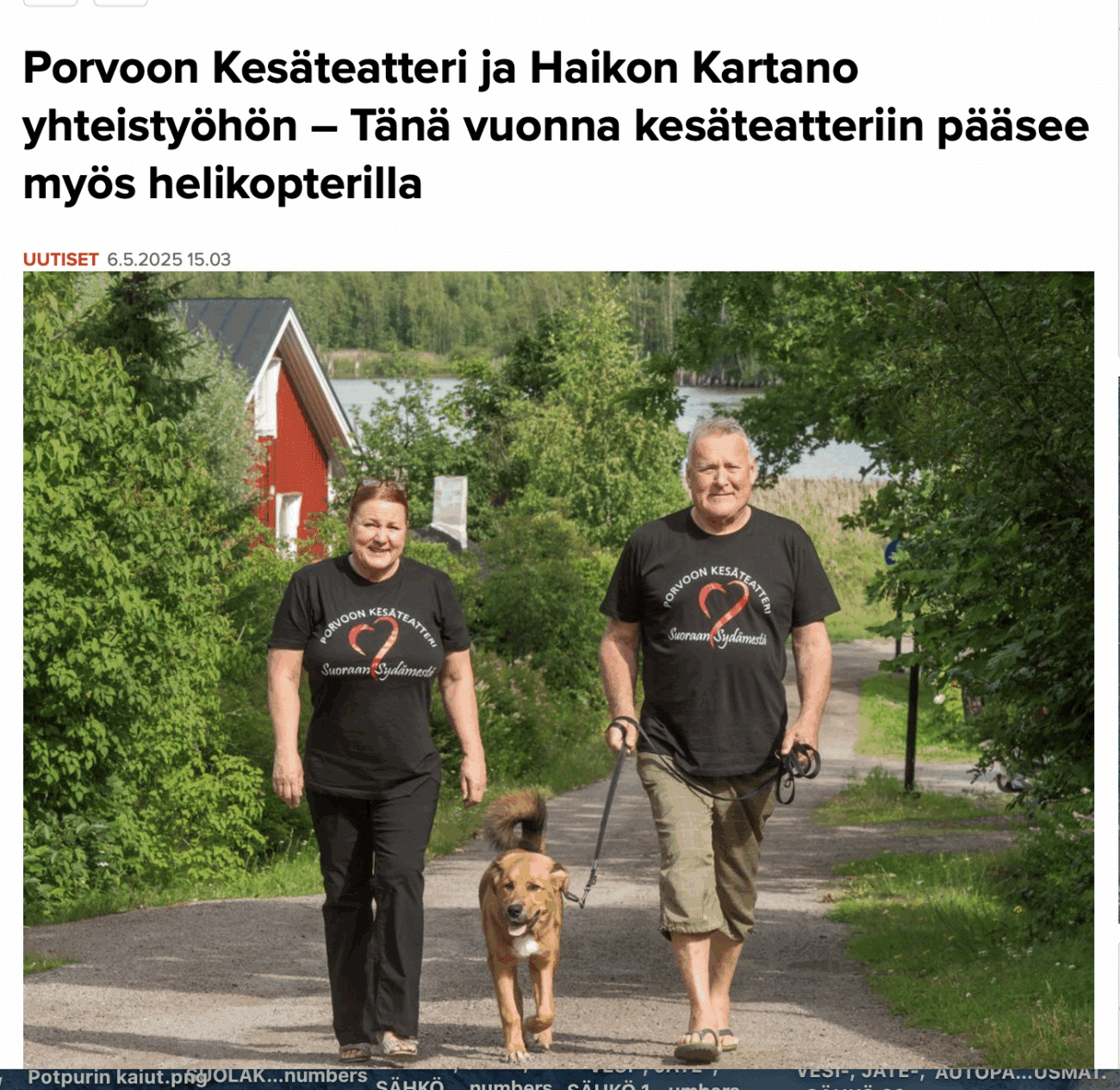 Porvoon Kesäteatteri ja Haikon Kartano yhteistyöhön