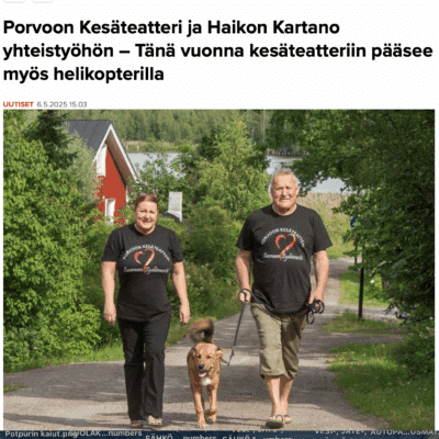 Porvoon Kesäteatteri ja Haikon Kartano yhteistyöhön