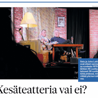 Kesäteatteria vai ei? Uusimaa Tänään 19.7.2025 @TANJA KUISMA