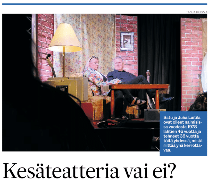 Kesäteatteria vai ei? Uusimaa Tänään 19.7.2025 @TANJA KUISMA