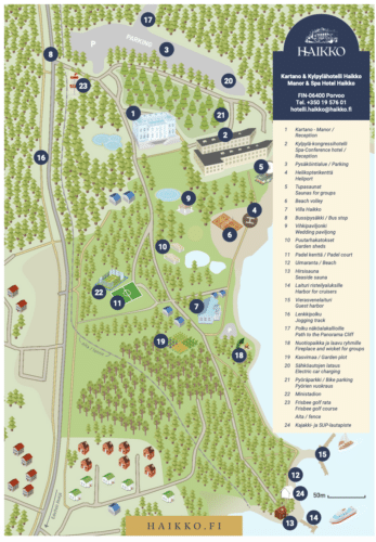 Kartta Kartano ja Kylpylähotelli Haikko